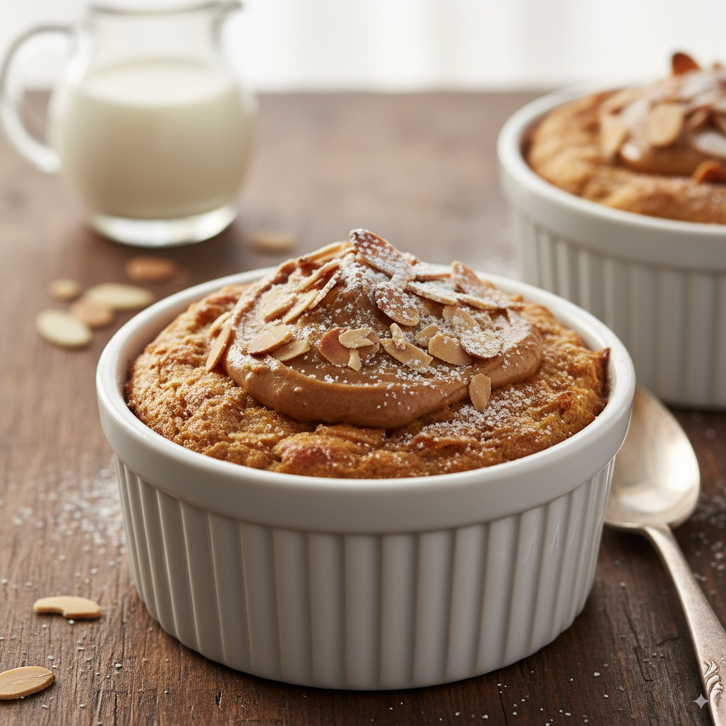 Almond Croissant Baked Oats