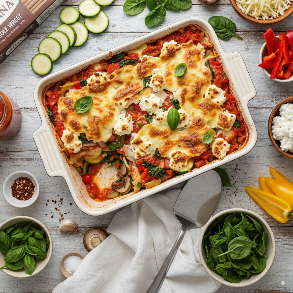 Ricotta and Vegetable Lasagna – Healthy & Hearty Vegetarian Recipe