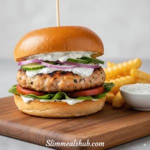 Greek Chicken Burgers
