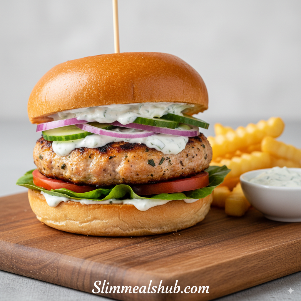 Greek Chicken Burgers